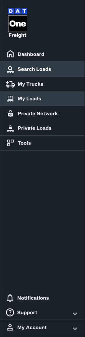 Sección My Account DAT One